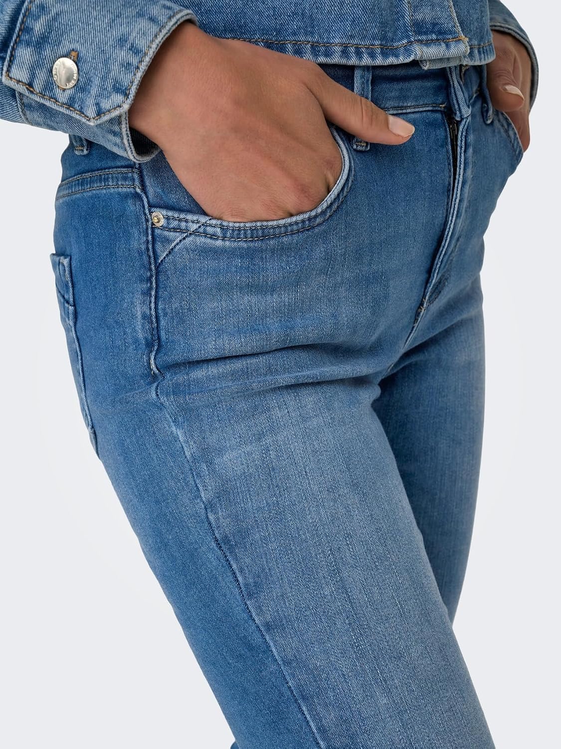 Detalle de ONLY Female Skinny Jeans ONLBLUSH – Mittlere Taille, Skinny Fit