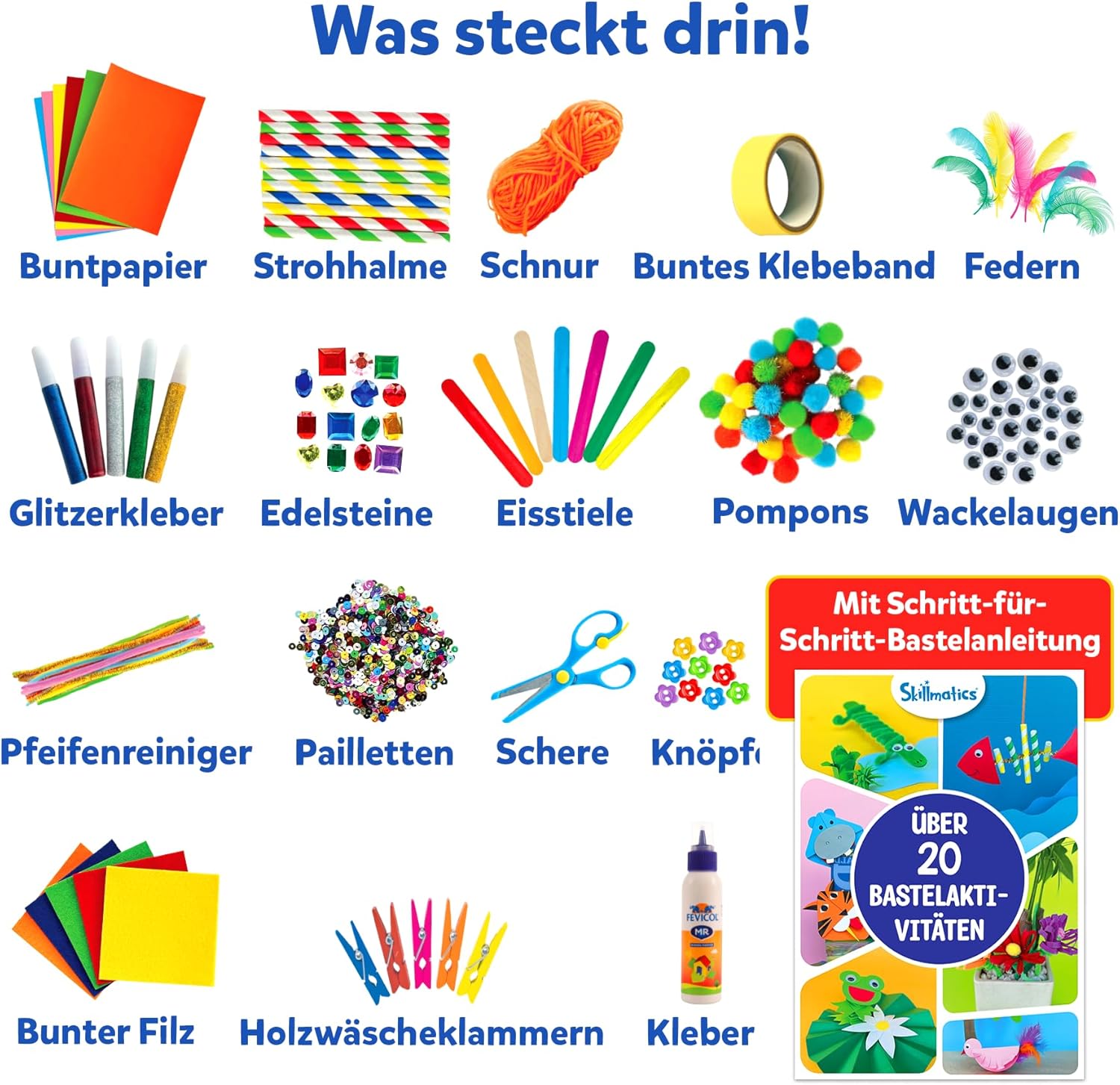 Thumbnail 1 de Skillmatics Die ultimative Bastelkiste – 2000+ Teile, Kreativset für Kinder 6–13