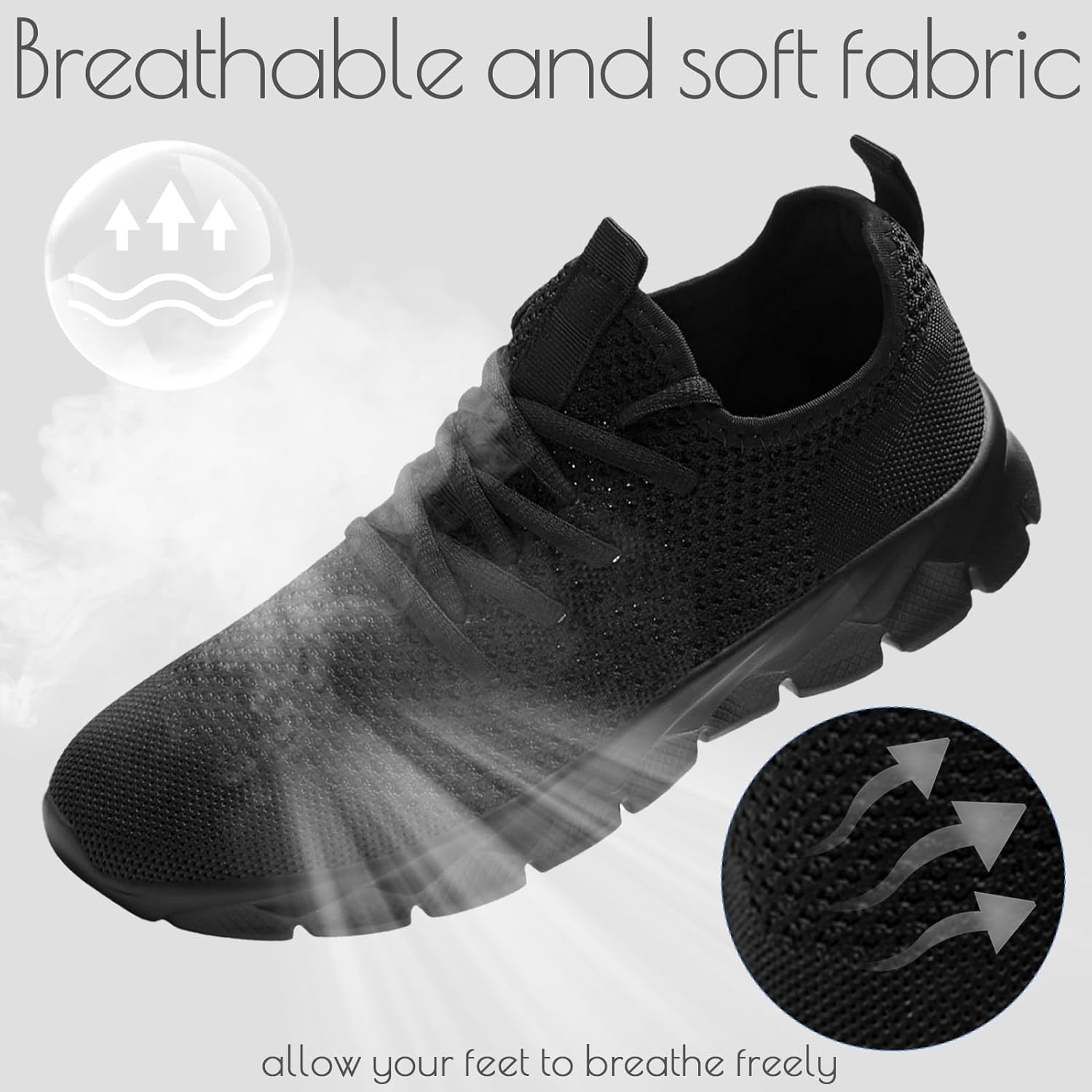 Thumbnail 3 de Oltyutc Mens Trainers Running Mesh Slip-On Shoes