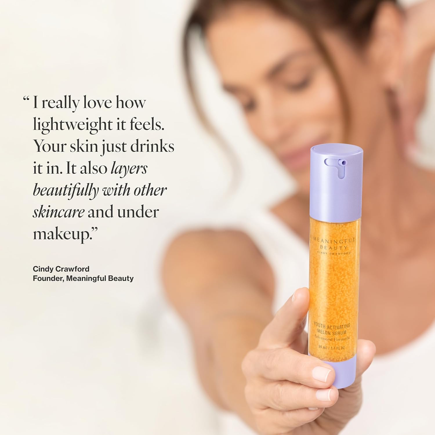 Detalle 1 de Meaningful Beauty Youth Activating Melon Serum with Hyaluronic Acid