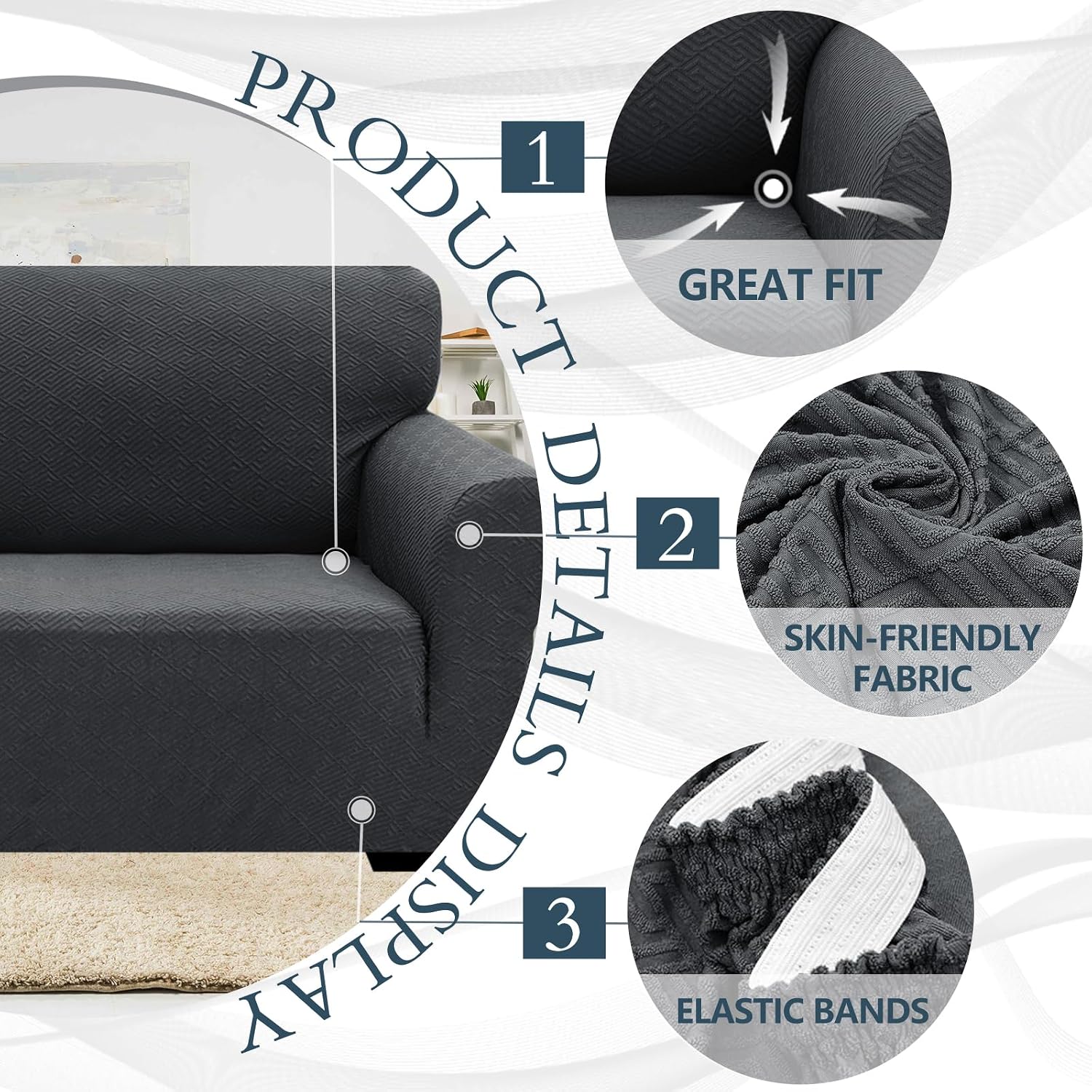 Thumbnail 4 de Ystyle Funda Sofa 3 Plazas Ajustable