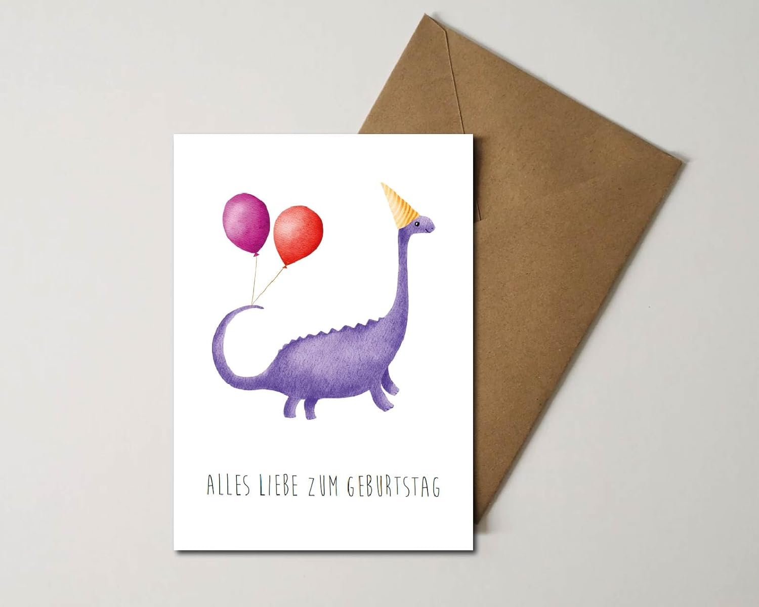 Thumbnail 3 de The Life Barn Postkarte mit Umschlag Geburtstagskarte Dino Kind Karte Geburtstag Junge Mädchen