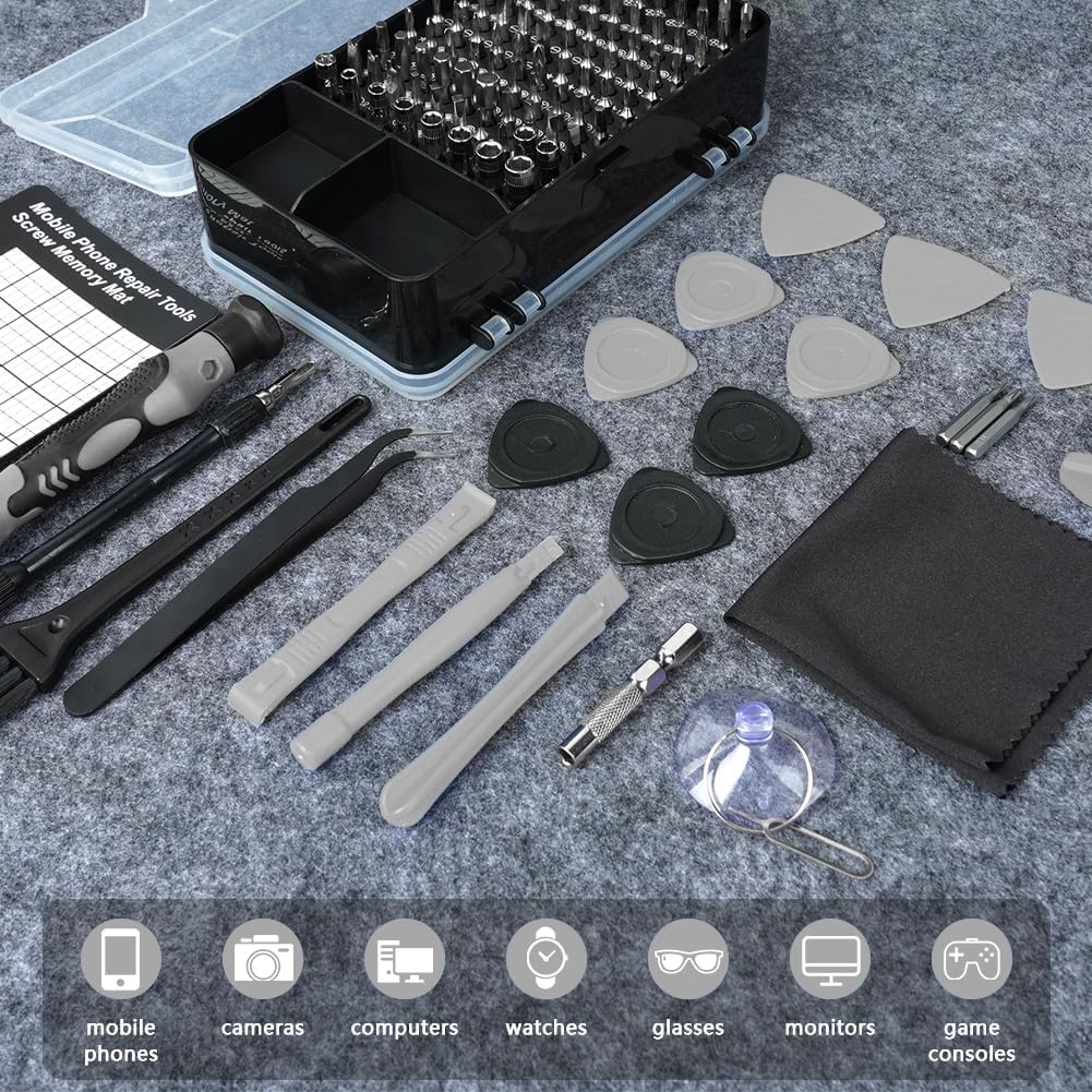 Thumbnail 6 de OSDUE 124-i-1 precisionsskruvmejselset med magnetiska tillbehör och CrV-bits