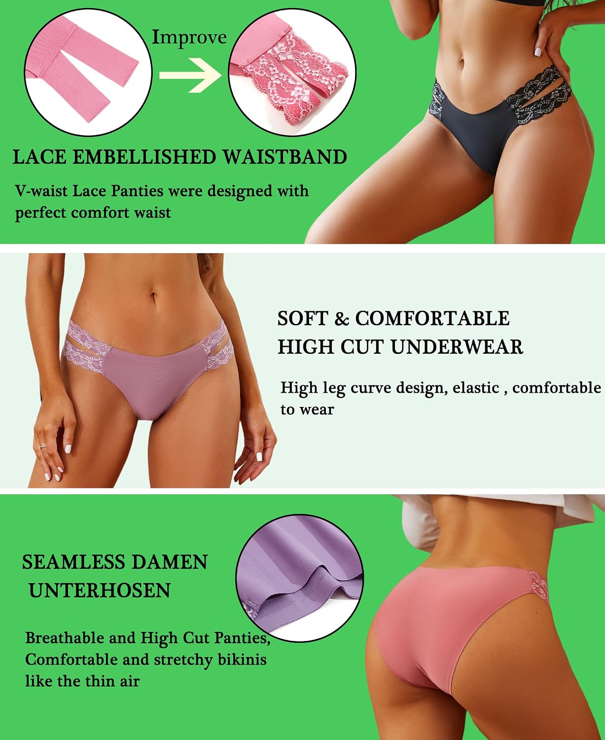 Thumbnail 3 de BeReady Seamless Knickers Multipack