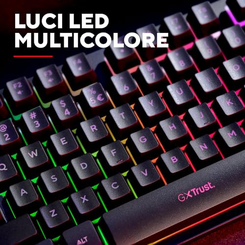 Detalle de GXTrust Dothix Tastiera Gaming Wireless TKL 80% Italiano QWERTY, Nero