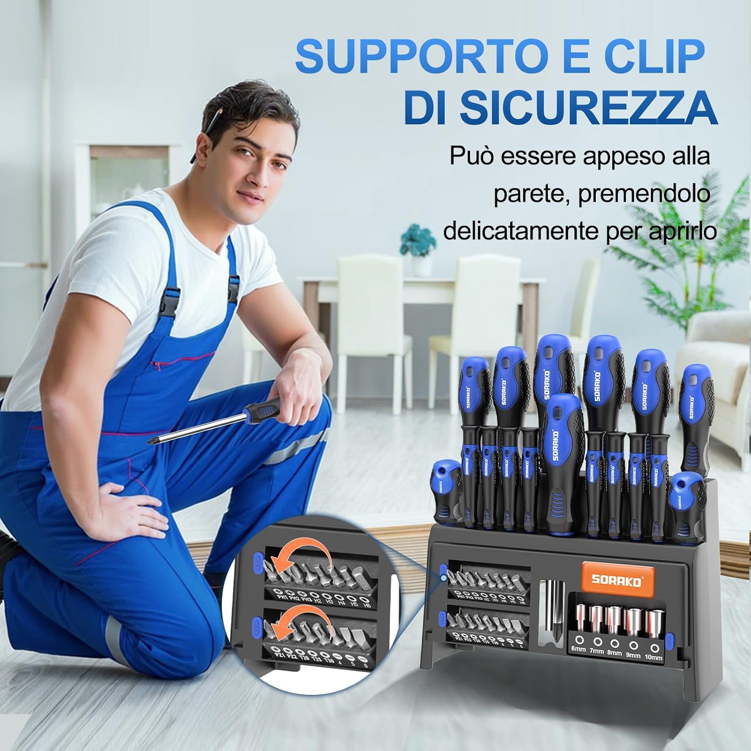 Detalle 2 de SORAKO Set Cacciaviti 40 pezzi ðŸ›