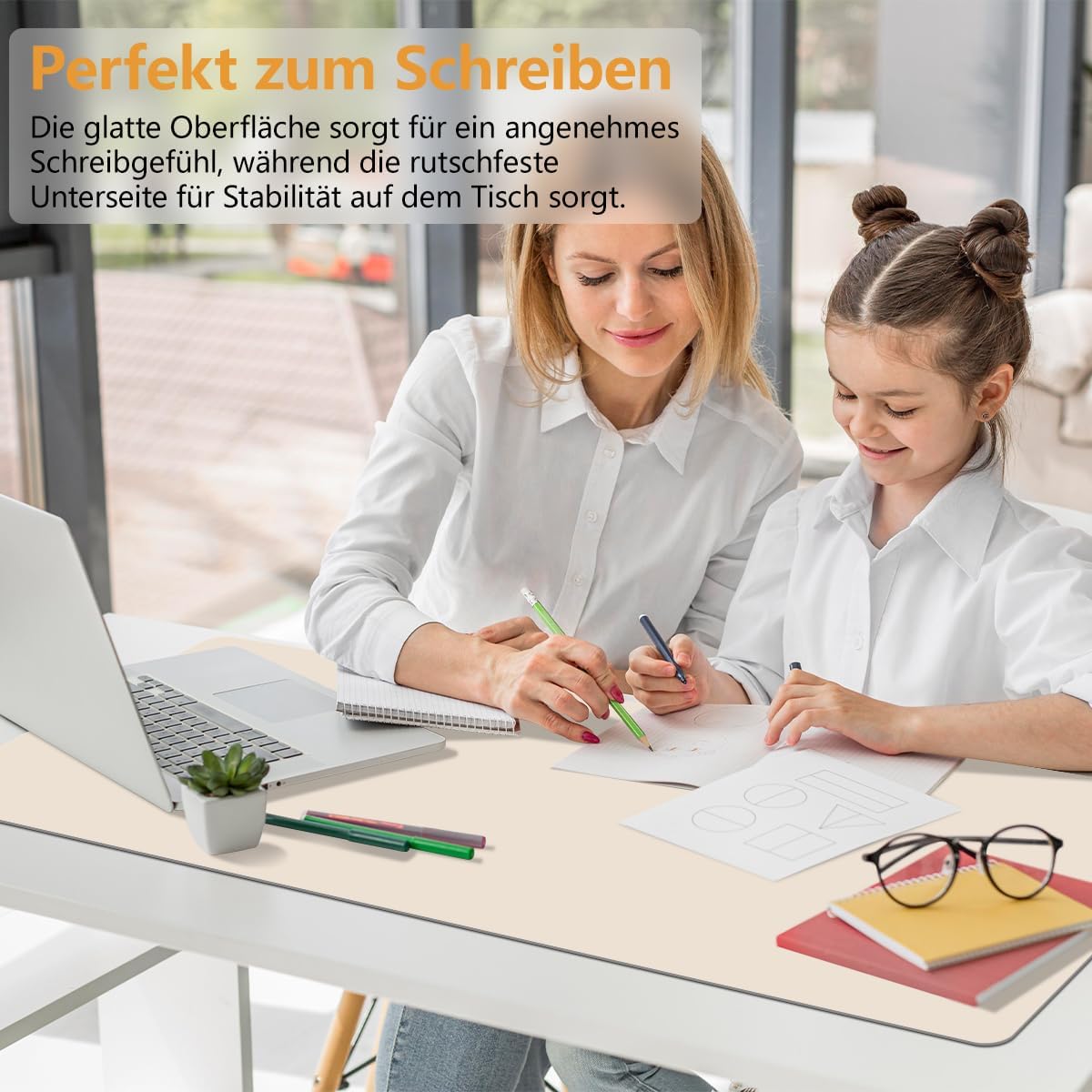 Thumbnail 4 de Zindoo Schreibtischunterlage 80x40 cm Beige
