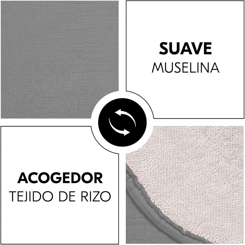 Thumbnail 3 de hauck Funda Cambiador Bebe 69x44 cm — Topper muselina y rizo