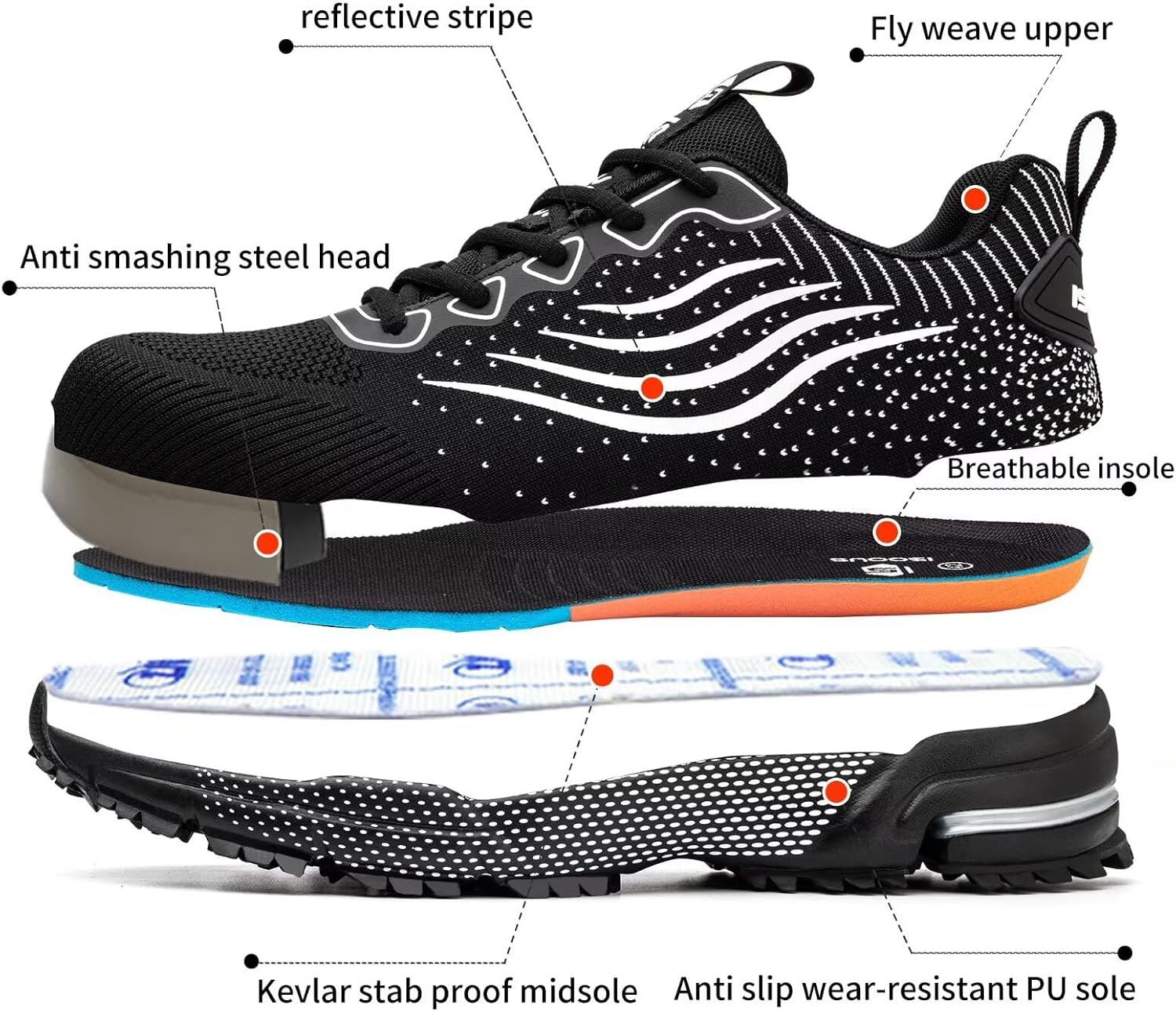 Thumbnail 5 de Scarpe antinfortunistiche punta acciaio per uomo e donna