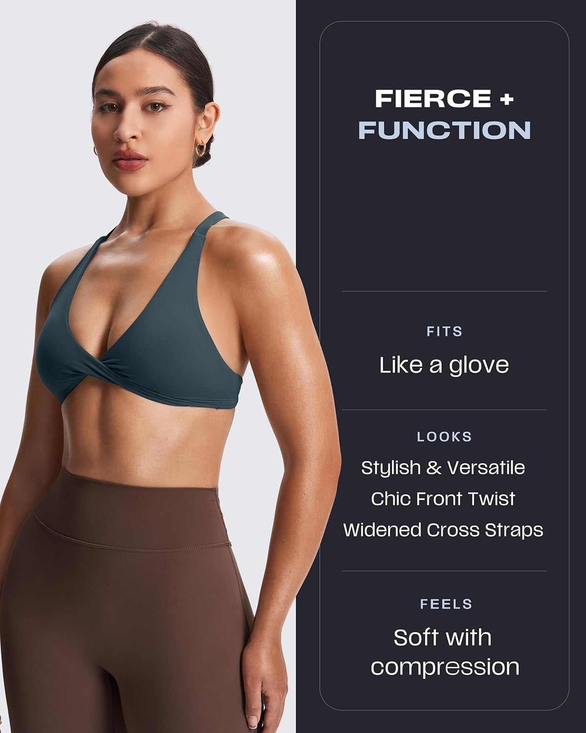 Thumbnail 1 de Aoxjox Satara Low Impact Bra Yoga Crop Tank for Women