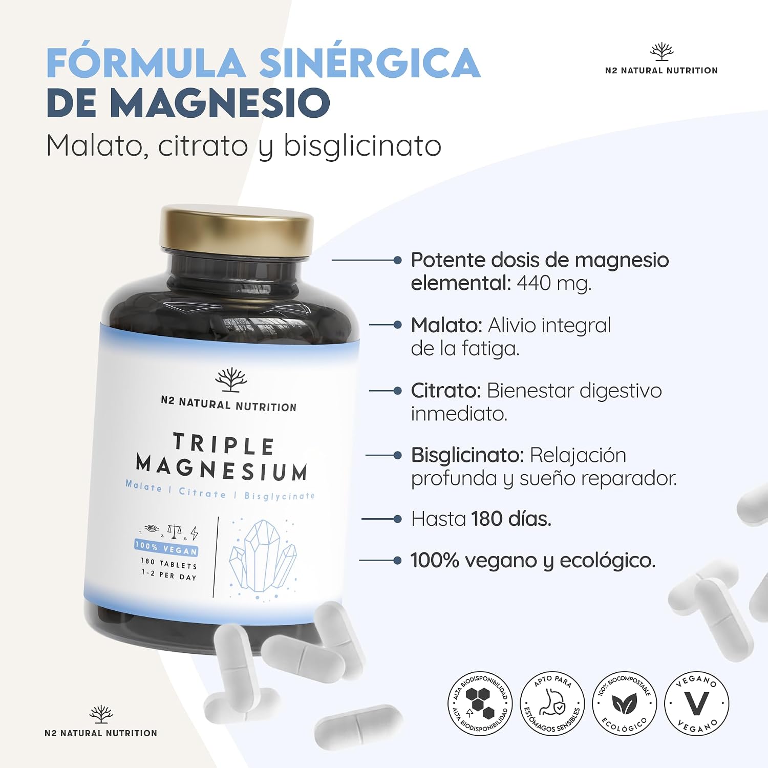 Thumbnail 2 de Citrato de Magnesio N2 💊 - Alivio y Energía, 3 meses