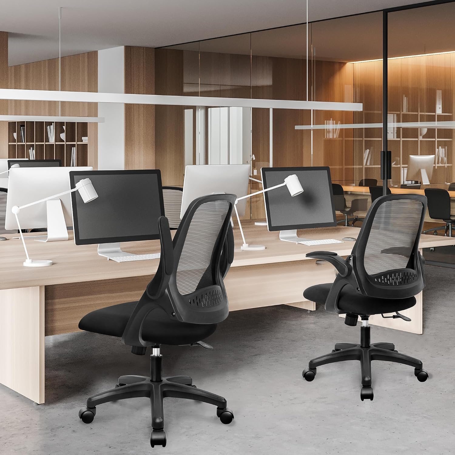 Thumbnail 6 de NEO CHAIR NEC Mesh Office Chair with Flip-Up Arms and Lumbar Support