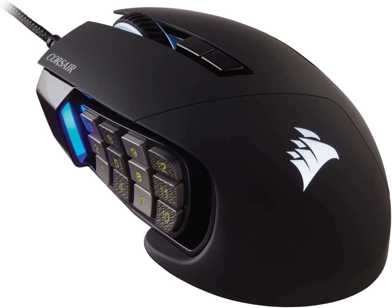 Detalle de Corsair Scimitar RGB Elite : Souris filaire MOBA/MMO 17 boutons programmables