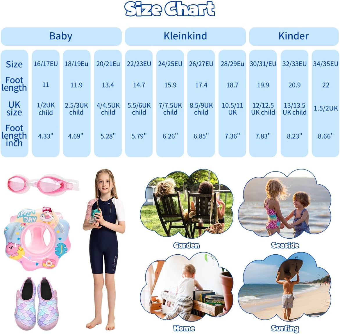 Thumbnail 5 de WateLves Kinder Badeschuhe – Wasserschuhe für Strand, Schwimmbad und Wasserspaß