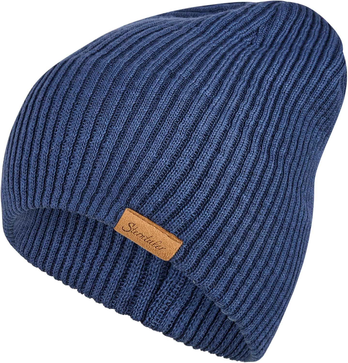 Sterntaler Beanie Gerippt sans – Bonnet au look tricot, deux styles de port