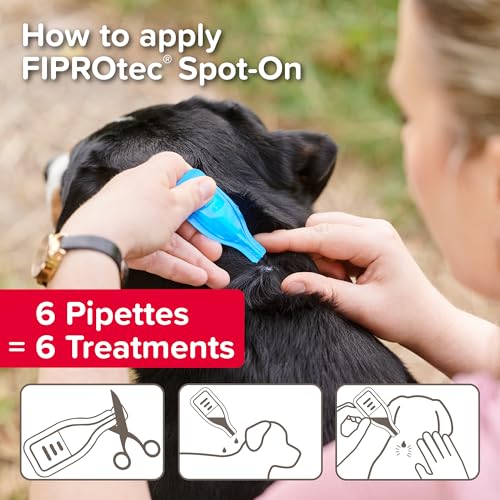 Detalle 2 de Beaphar FIPROtec Spot-On for Medium Dogs (10–20 kg) – 6 Pipettes