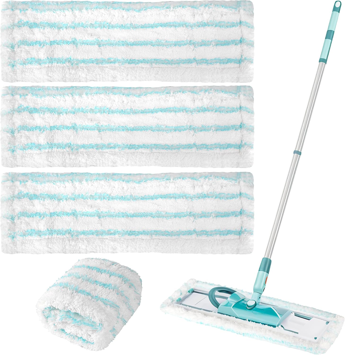 Detalle de JIYANA YY-lifeichangtiao dweilpads van microvezel, 4 stuks, 48,5 x 16,5 cm
