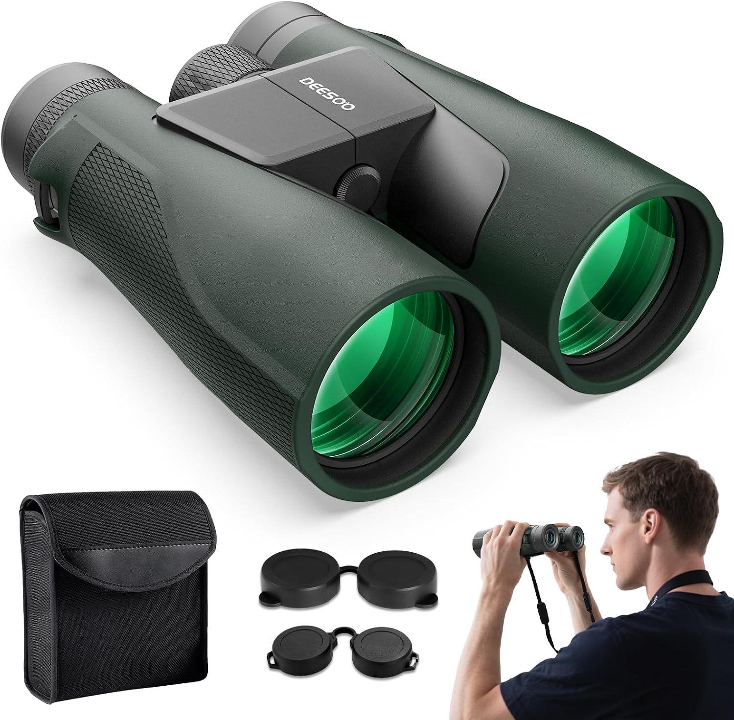 Detalle de Deesoo 15x56 High‑Power BAK4 Binoculars for Birdwatching 🔭
