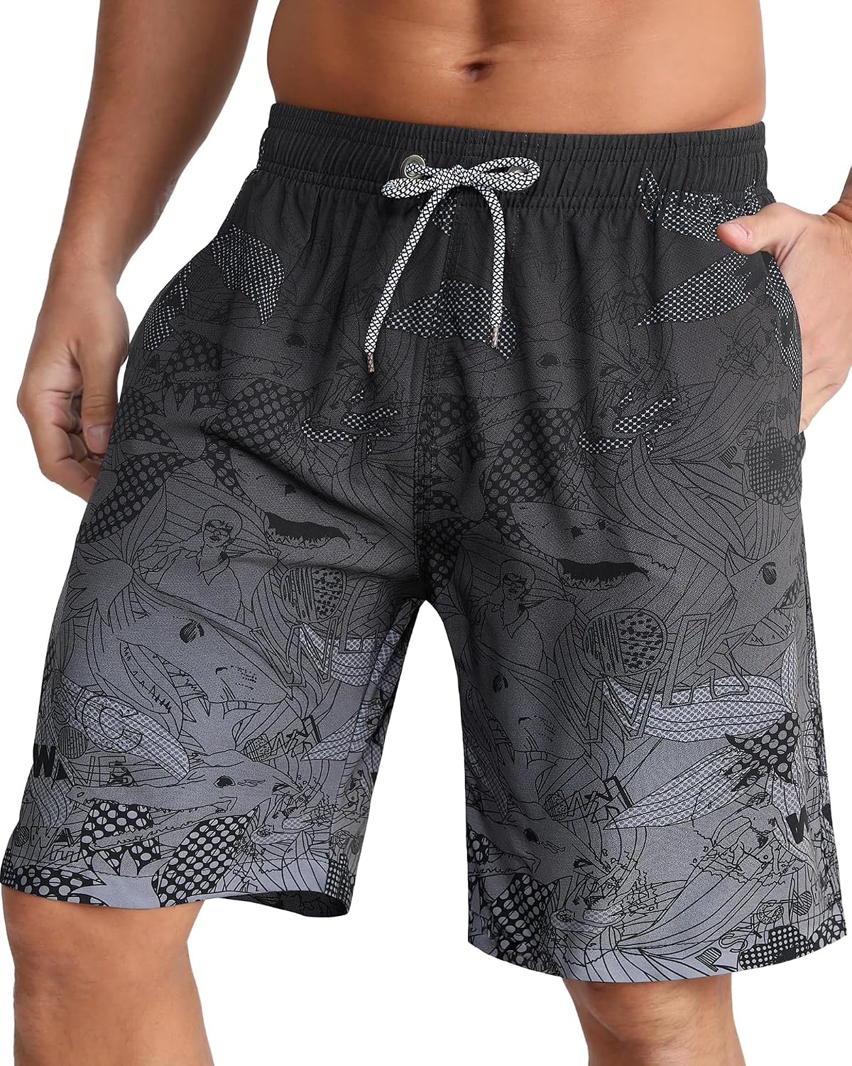 Thumbnail 1 de APTRO Men's Swim Trunks 9" quick-dry swimwear