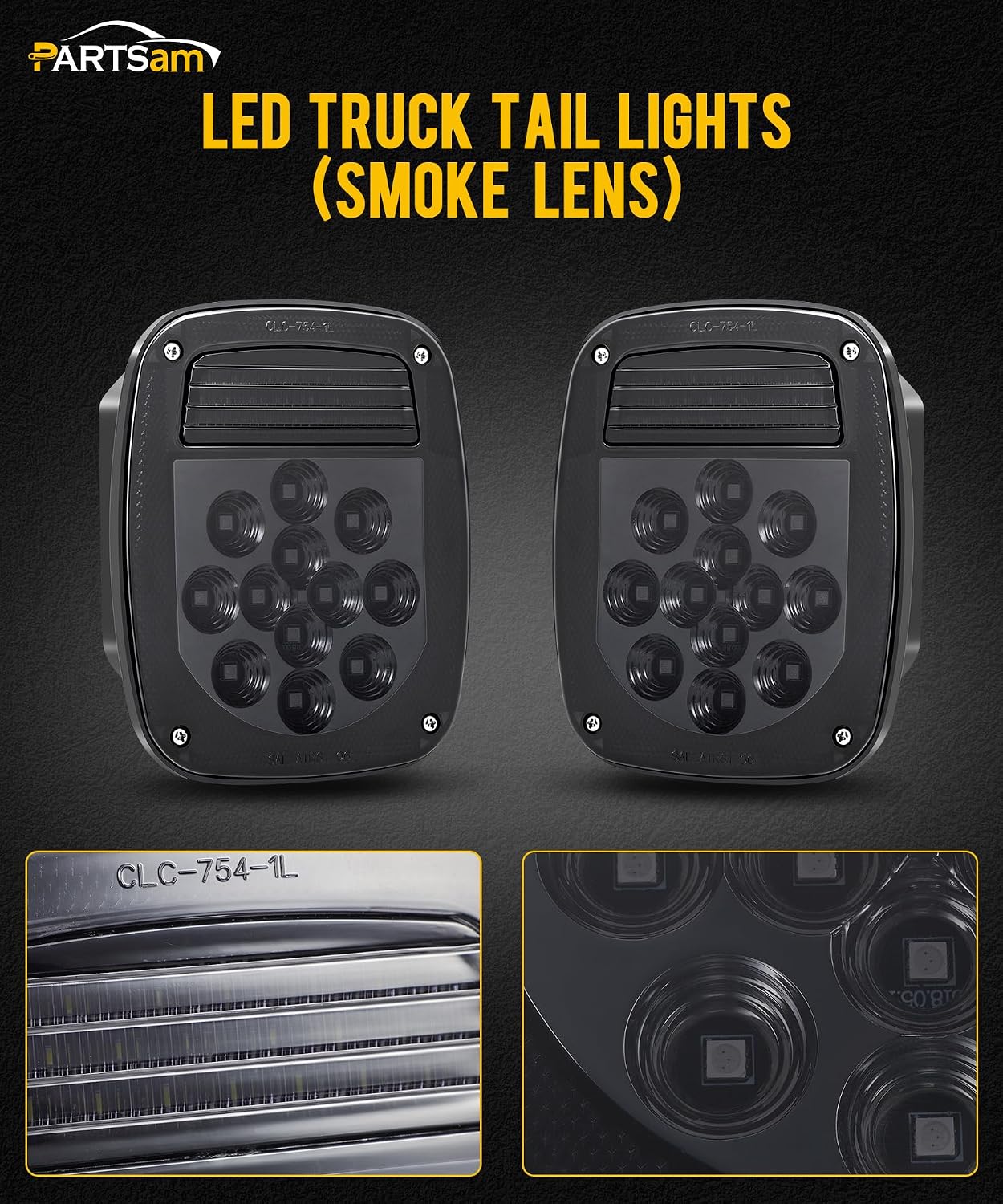 Thumbnail 1 de Partsam LED tail lights 33 LEDs
