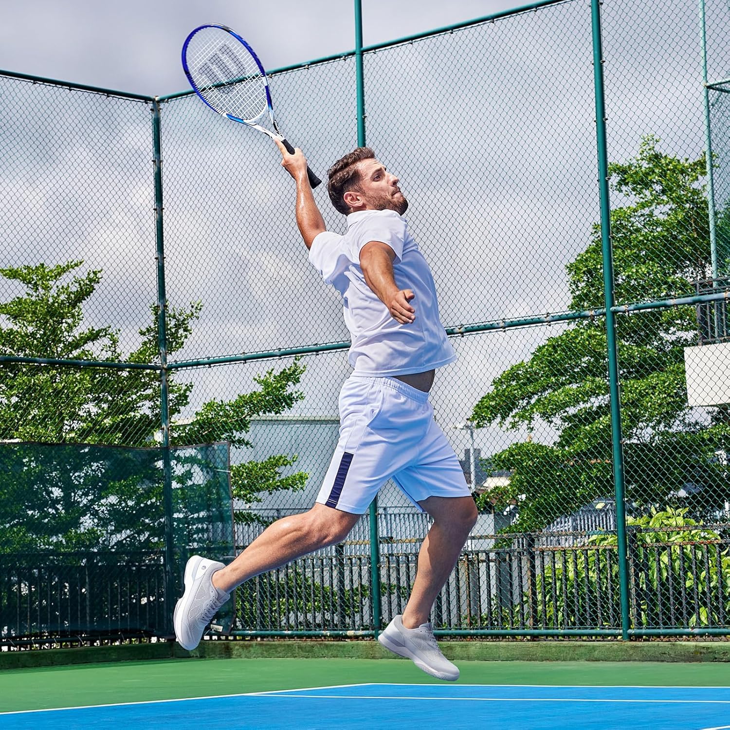 Thumbnail 1 de FitVille Amadeus Tennis V2 Wide Pickleball Shoes for Men with Arch Support