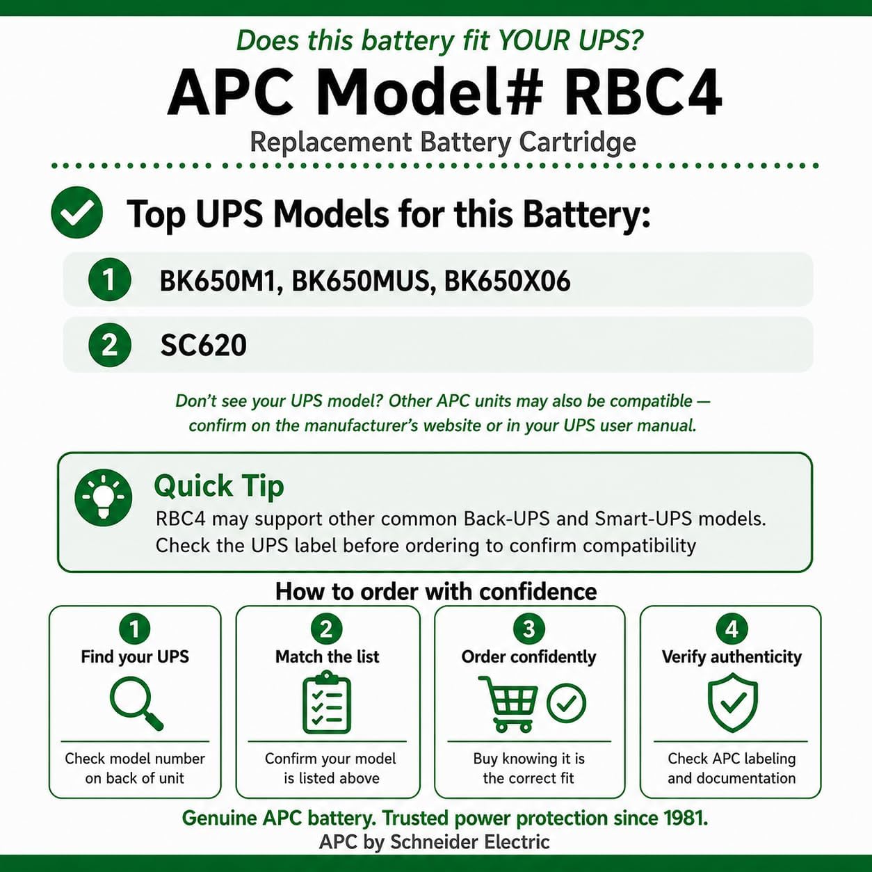 Detalle de APC UPS replacement battery RBC4