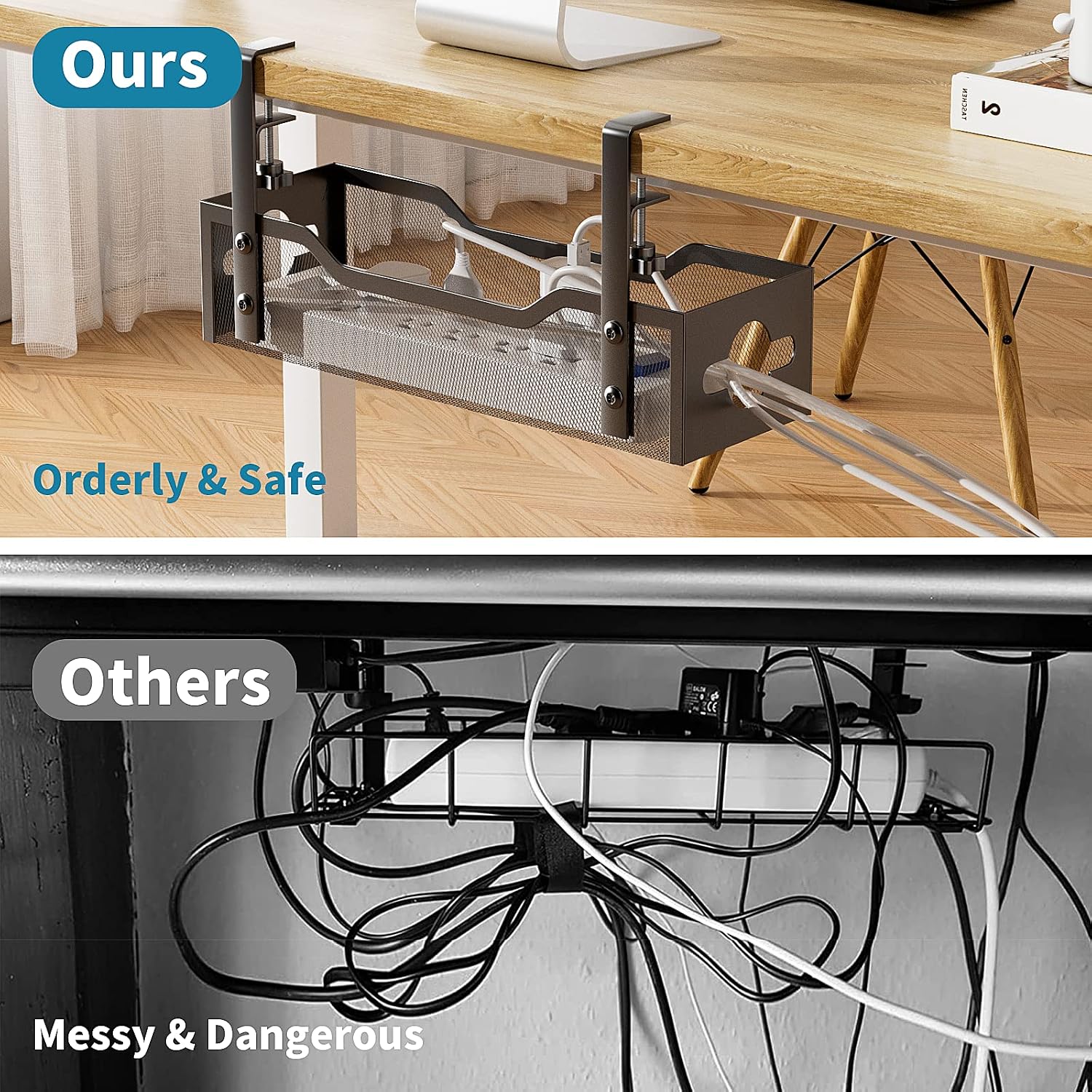 Detalle 2 de Litwaro Under Desk Cable Tray 15 lb