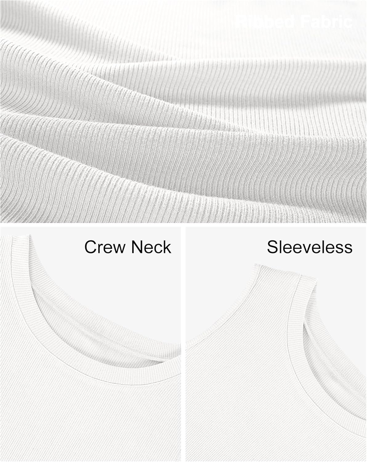 Thumbnail 4 de Tank Top für Damen PLMOKEN – ärmellos, gerippt, Slim Fit mit Rundhalsausschnitt (95% Rayon/5% Spandex)