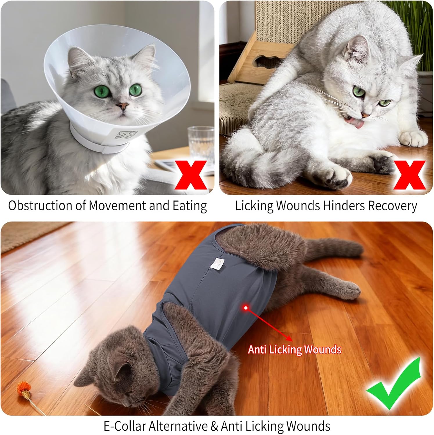 Detalle de Dotoner Katzenbody nach OP – Katzenbody mit Druckknöpfen, drei Größen
