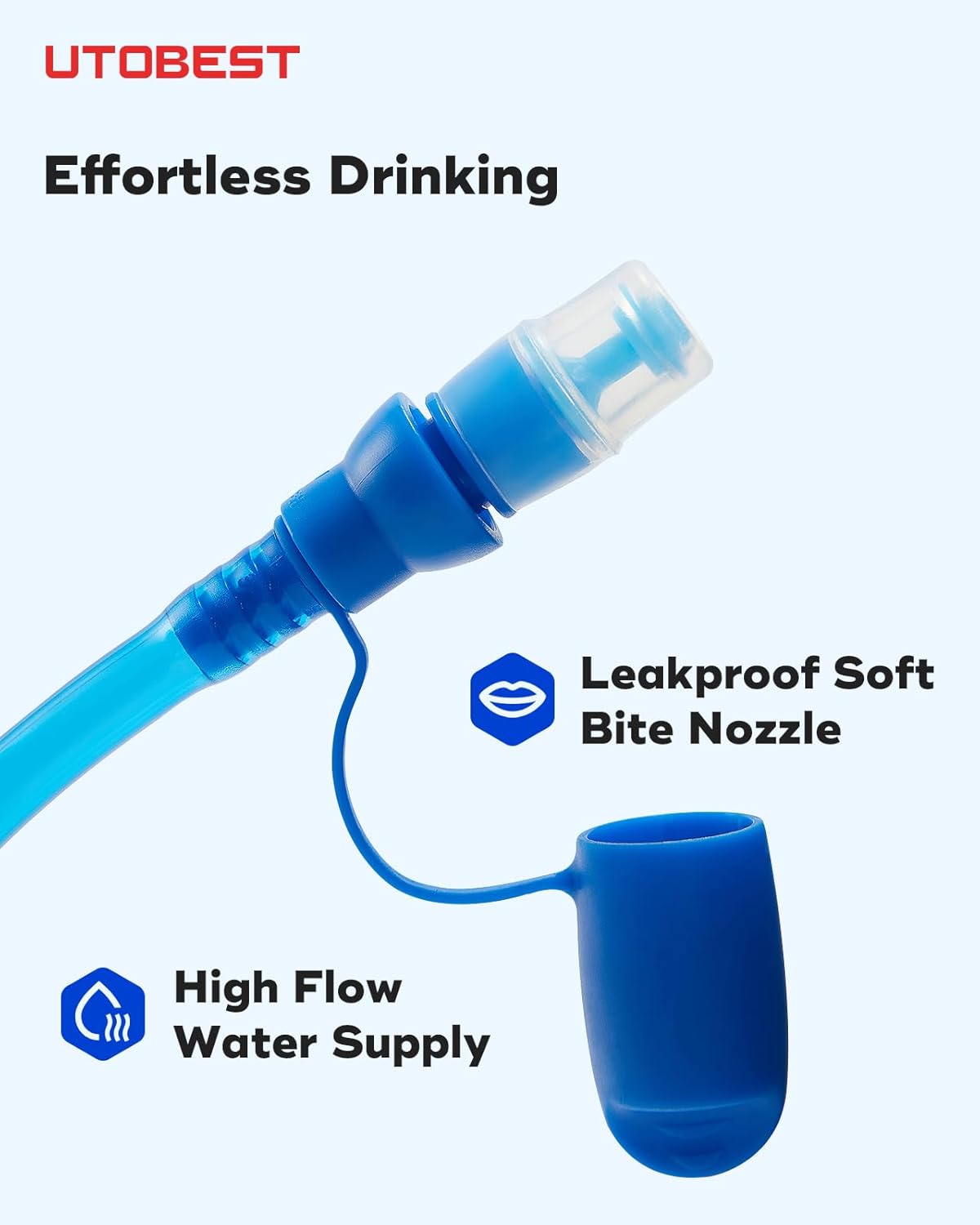 Thumbnail 5 de UTOBEST Hydration Bladder (BPA-free) Leak-Proof Water Reservoir for Running, Cycling, Hiking & Camping