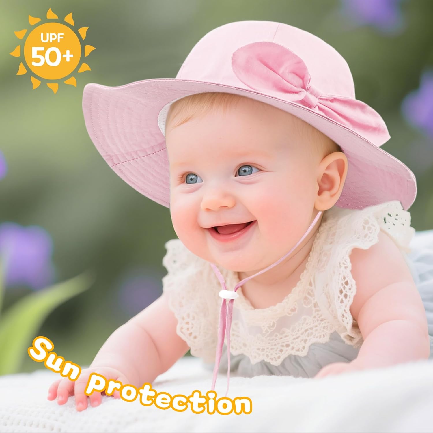 Thumbnail 1 de DRESHOW Baby Sun Hat / Toddler Sun Protection Animal Cap with Chin Strap (UPF 50+)