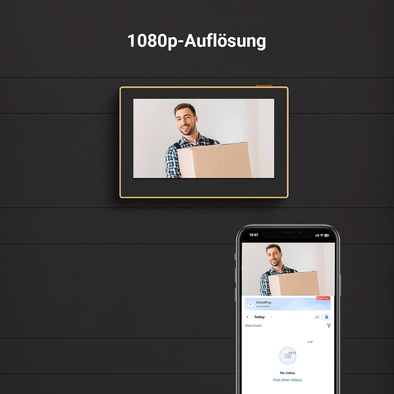 Detalle 2 de EZVIZ CP2 WLAN Türspion mit 4,3 Zoll Farbdisplay