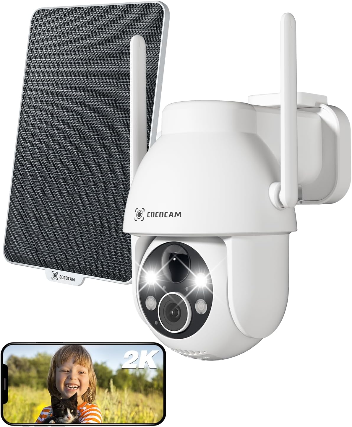 Detalle de COCOCAM 2K Telecamera Solare PTZ 3MP