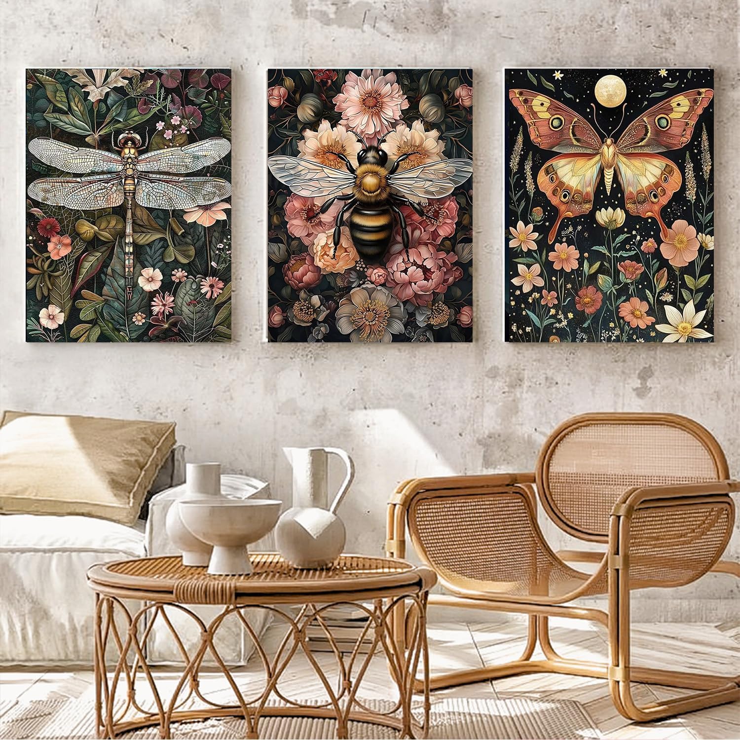 Thumbnail 5 de WEMEON 3 Stück Malen Nach Zahlen Erwachsene (30x40cm), Paint by Numbers Leinwand Leinwand und Acrylfarbe, DIY Set Erwachsene zur Entspannung für Home Deko
WEMEON 3 Stück Malen Nach Zahlen Erwachsene (…