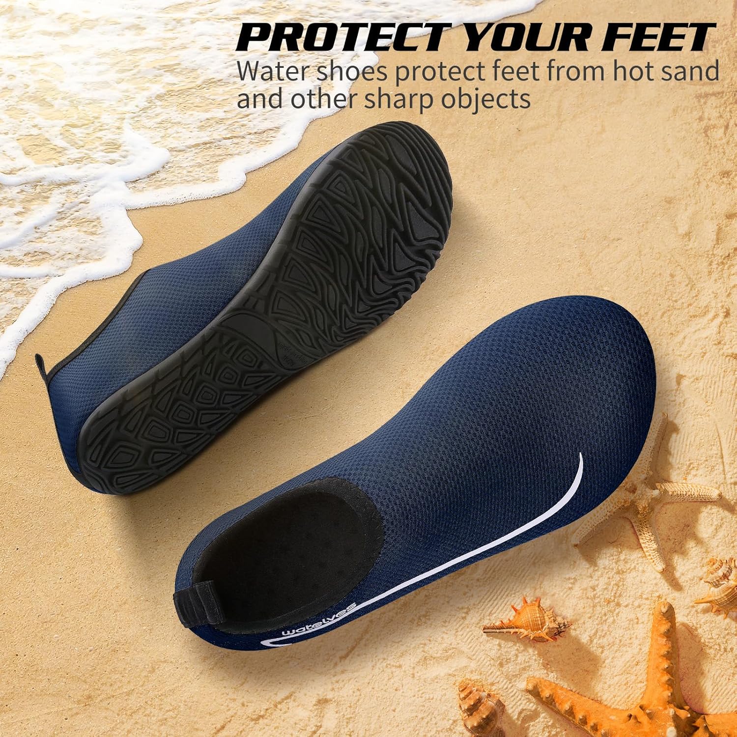 Thumbnail 2 de Swim Water Shoes Aqua Socks Barefoot for Sea Beach Swimming Shoes — Bass-Designed for Mixed-Wear