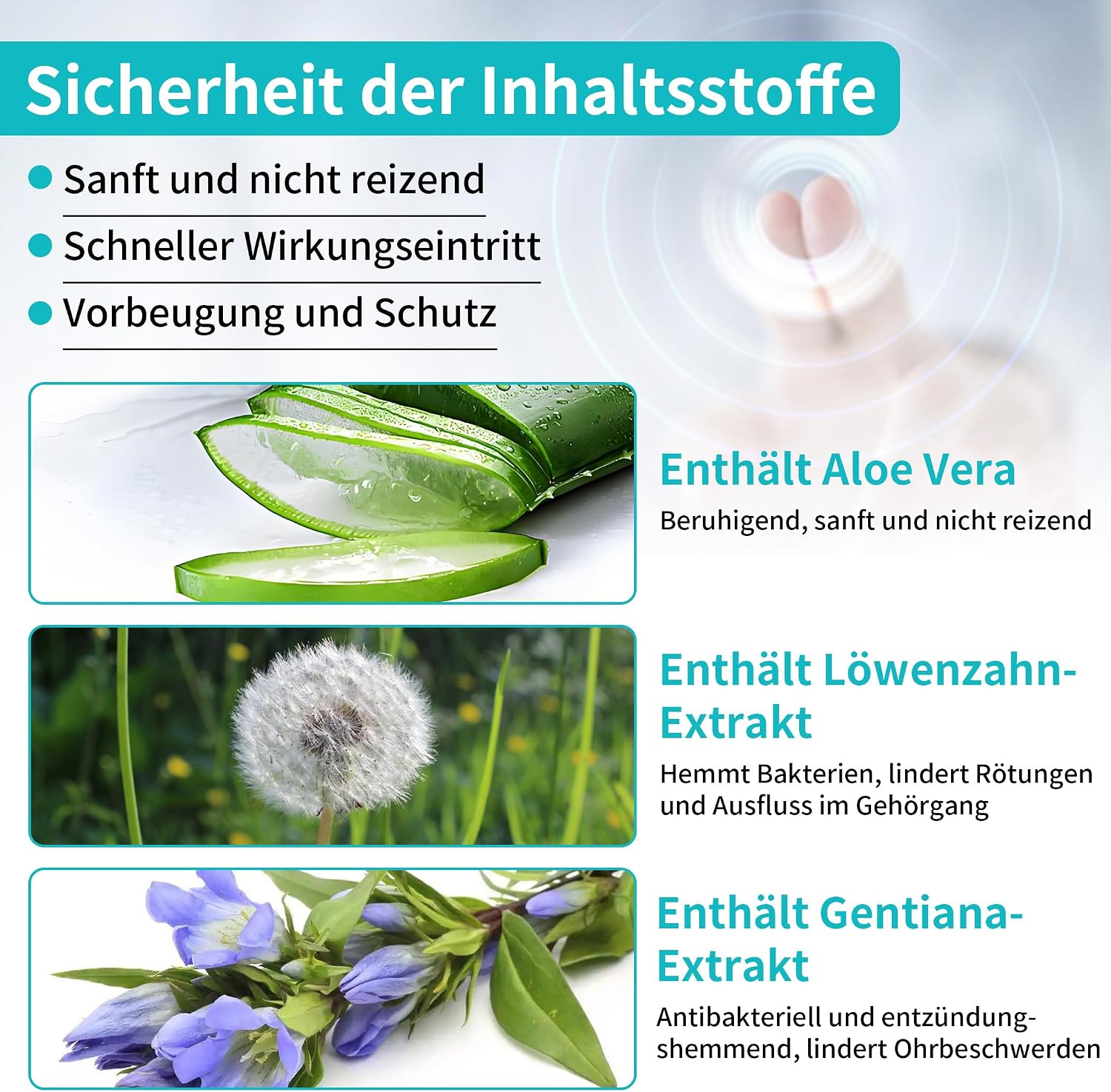Detalle de PETCLEAR Ohrenreiniger Hund – 2x120 ml mit biegbarem Applikator