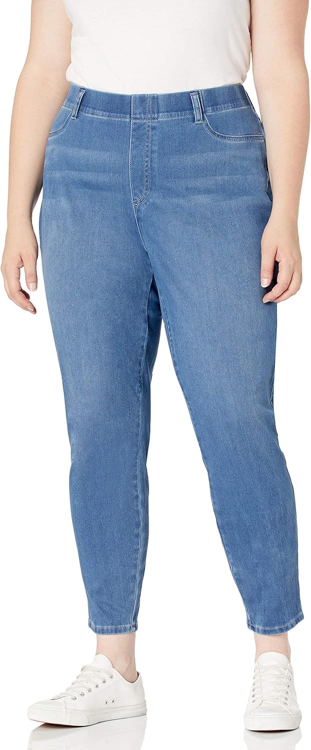 Thumbnail 4 de Amazon Essentials donna jegging in maglia elasticizzata senza zip a vita media (taglie forti)