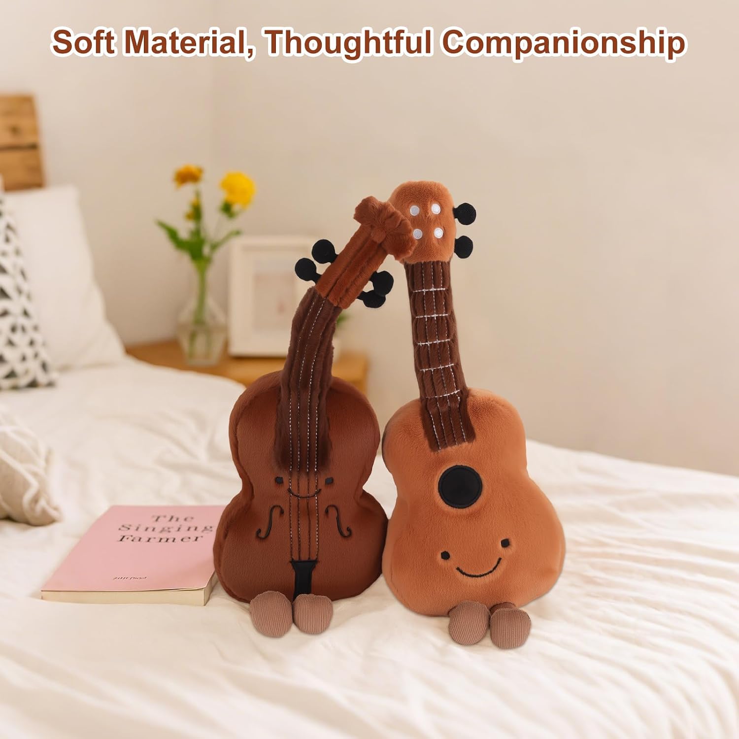 Thumbnail 4 de YELKOEYN Cute Violin Plushie Toy musical plush