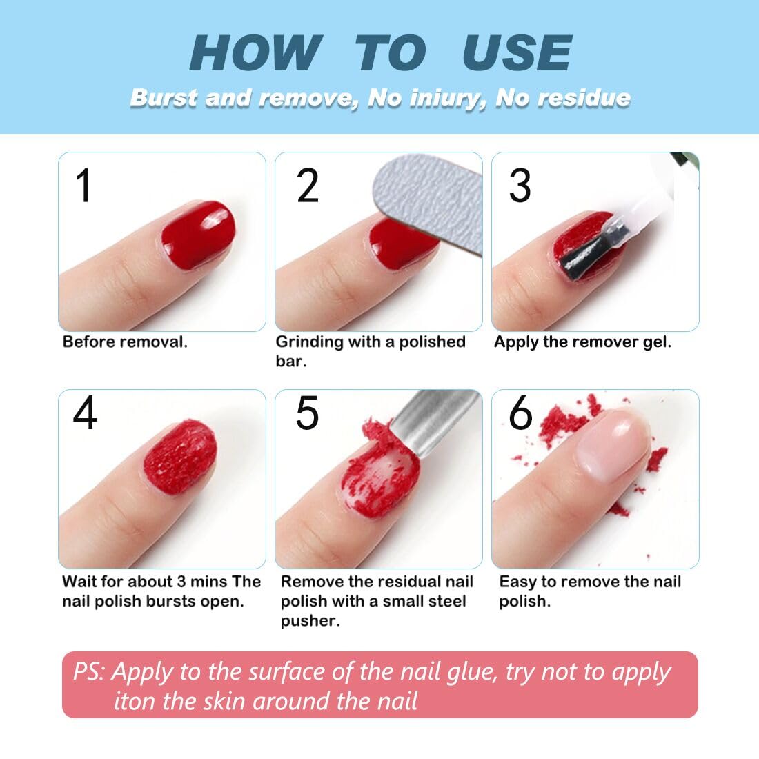 Thumbnail 6 de Nagellackentferner Gel 2 Stück Professionell