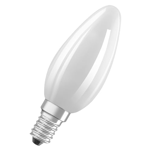 Detalle de Osram Star Filament-Lampe für E14-Sockel – mattes Glas, 4000K, 806 Lumen, 3er-Pack