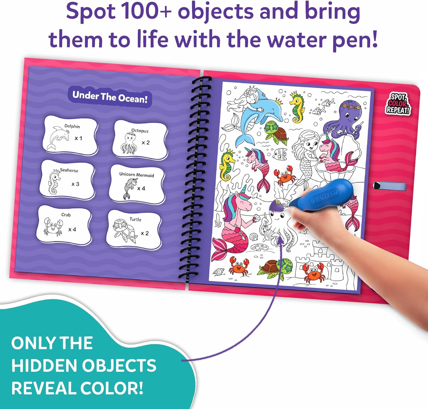 Thumbnail 3 de Skillmatics Reusable Search & Find Book – Water Spotter (Unicorns & Princesses)