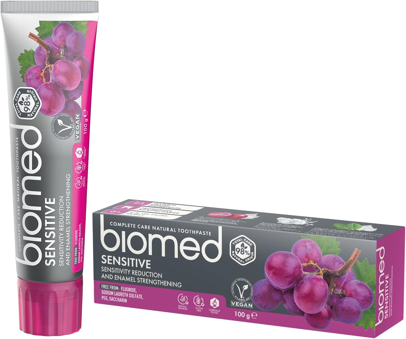 Detalle de Biomed Sensitive 98% Natural Toothpaste 100g 🪥