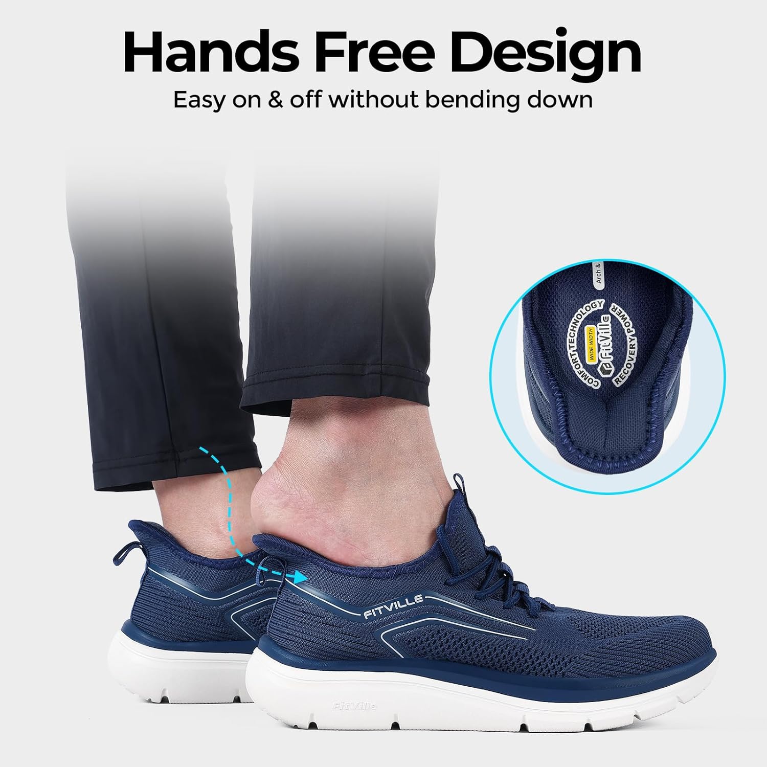 Thumbnail 3 de FitVille Extra Weit Laufschuhe Herren