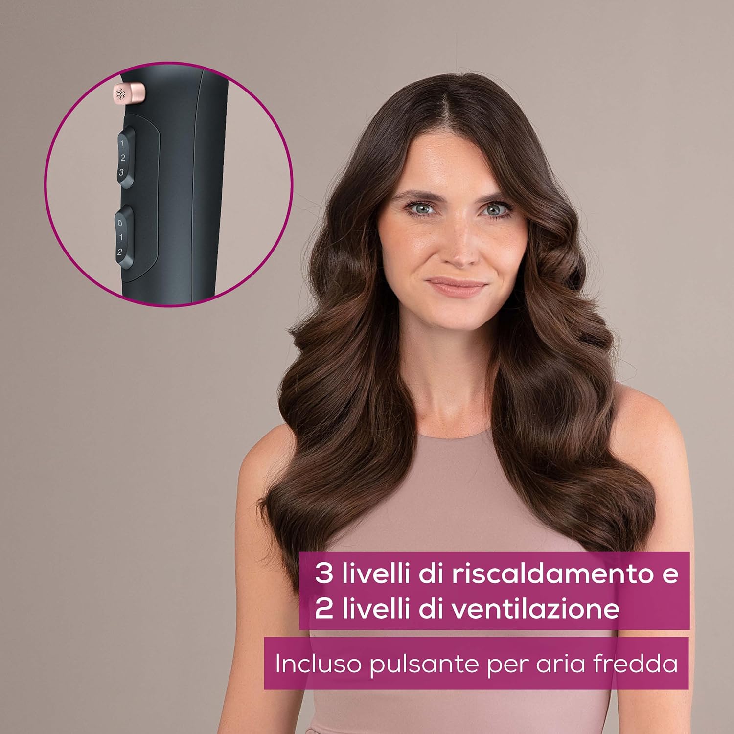 Thumbnail 4 de Beurer HC 50 Phon agli ioni: 2 livelli di ventilazione, 3 temperature e 2200 watt