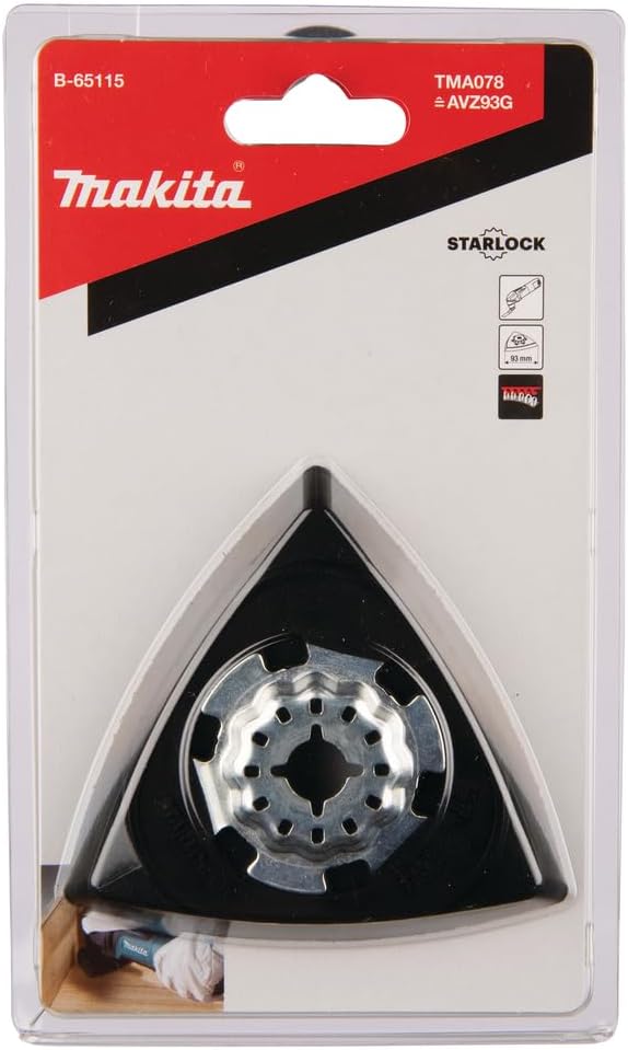 Thumbnail 2 de Makita B-65115 Starlock sanding pad (93mm) with Velcro fastening