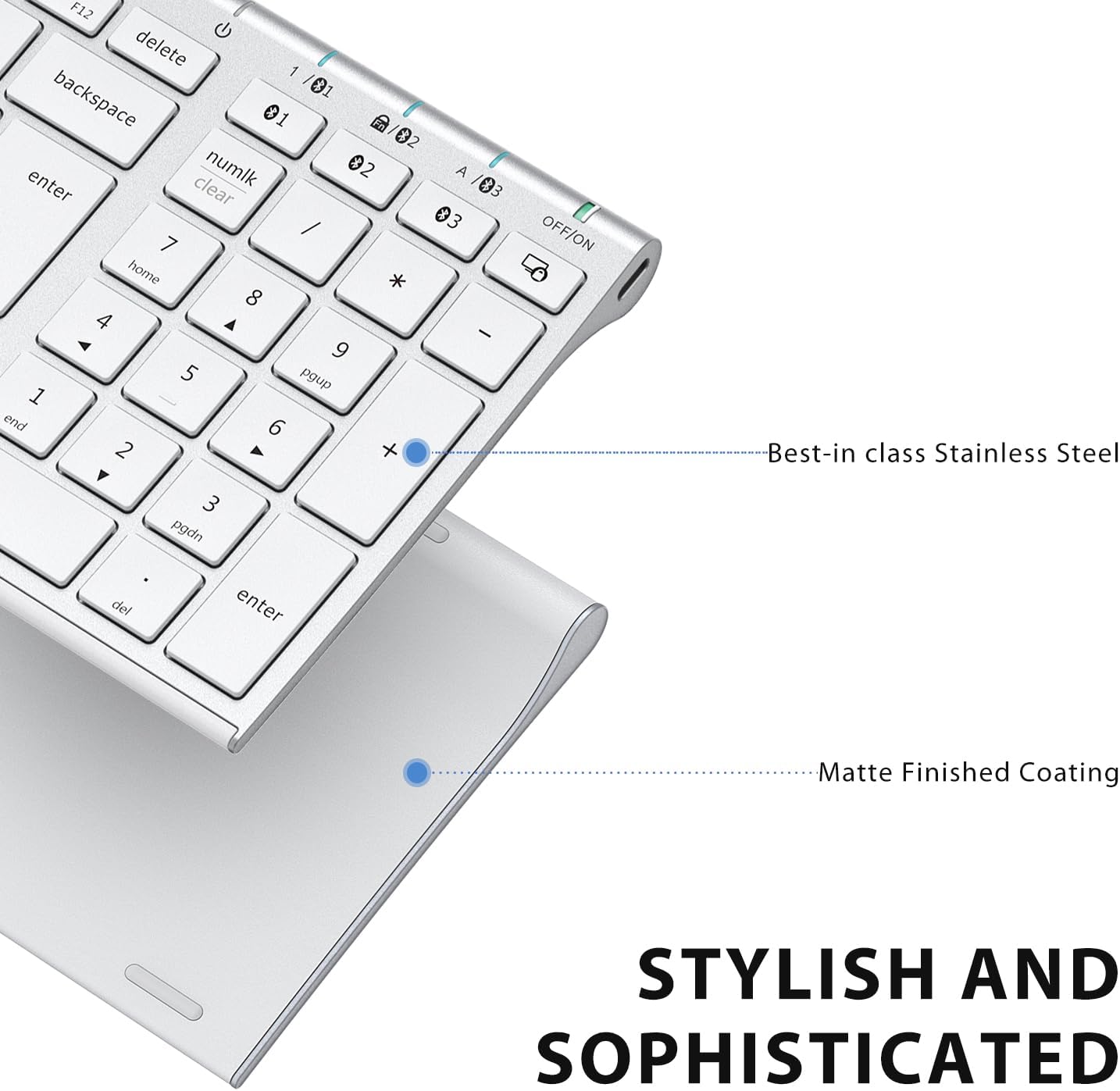 Thumbnail 4 de iClever Wireless Bluetooth Keyboard 45d