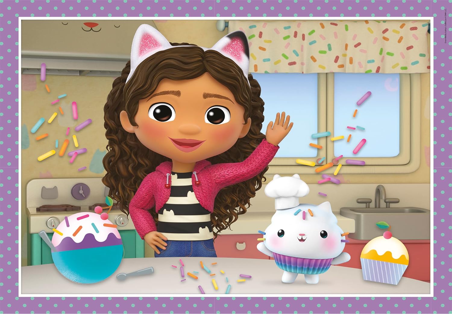 Thumbnail 6 de Clementoni DreamWorks Gabby's Dollhouse – 4 Puzzle mit 12, 16, 20 & 24 Teilen für Kinder ab 3 Jahren
