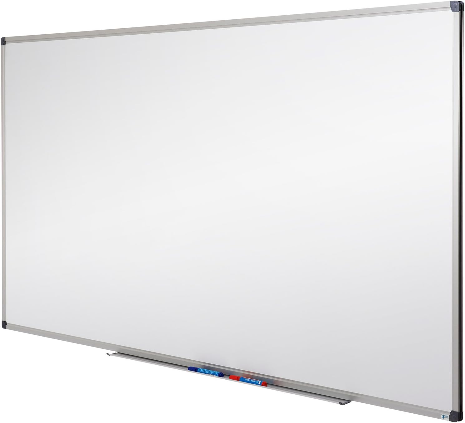 Detalle de Mob Magnetisches Whiteboard 115x85 cm - Alurahmen, abnehmbare Stiftablage, Magnettafel