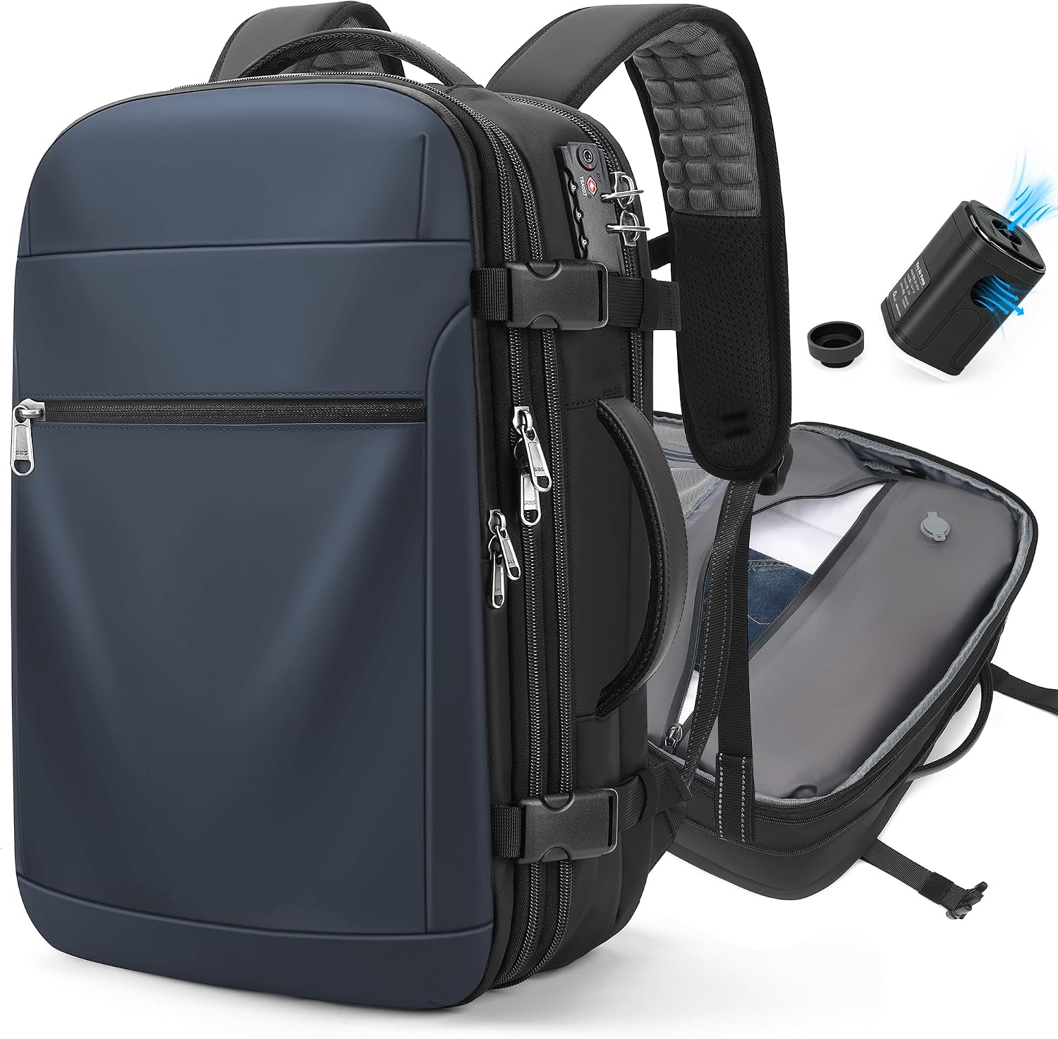 Detalle de Vacuum Backpack Travel Expandable Carry-On Backpack