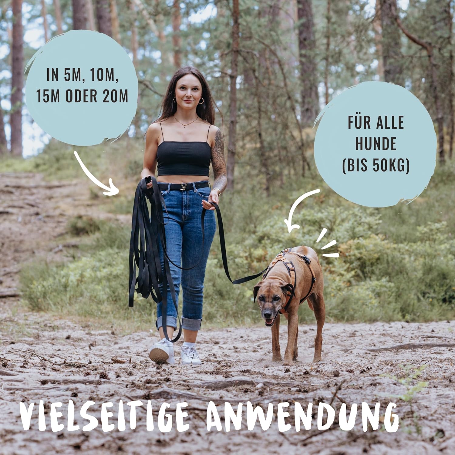 Thumbnail 5 de Rudelkönig Schleppleine 10m für Hunde